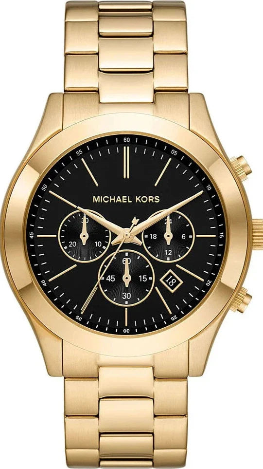 Michael Kors Slim Runway Chronograph Gold-Tone Stainless Steel Watch - MK1068