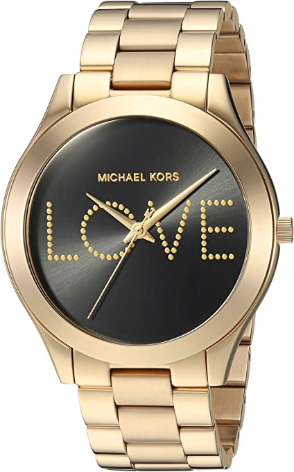 Reloj Michael Kors MK3803 Slim Runway en tono dorado para mujer