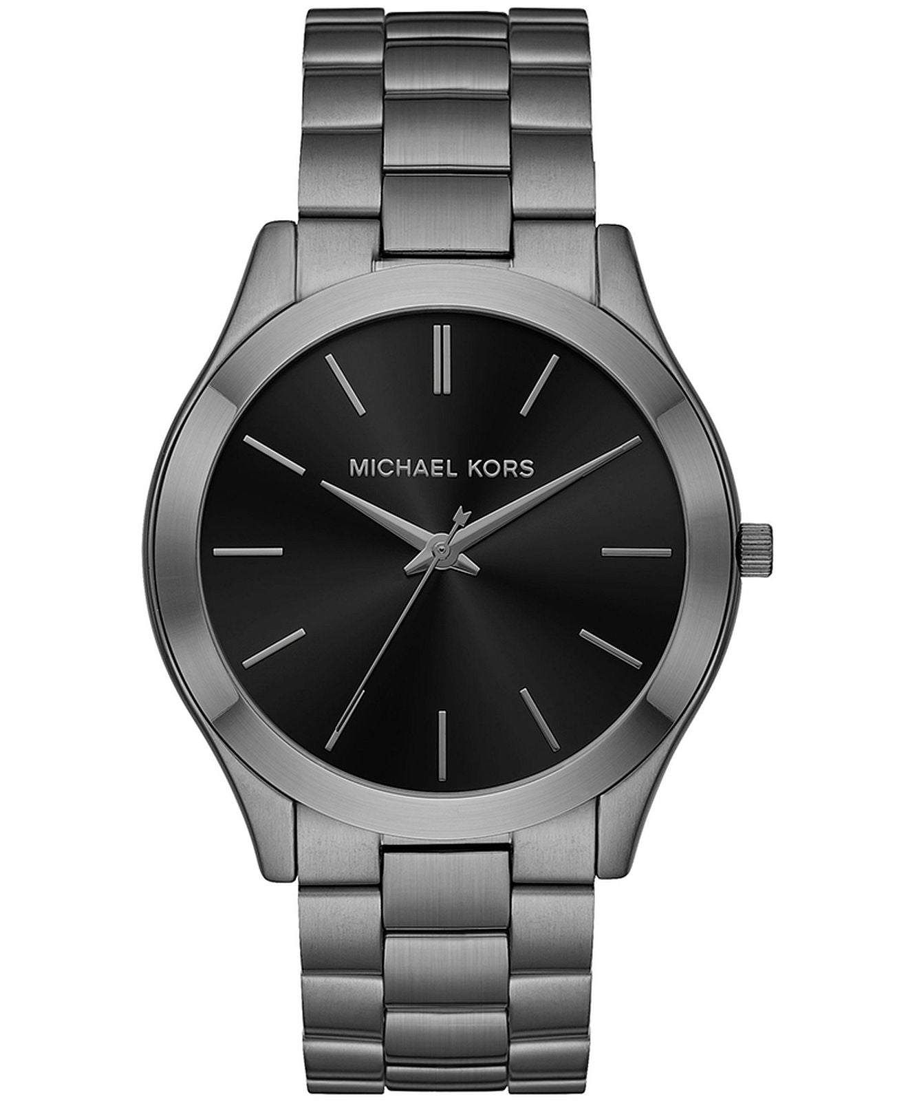 Michael Kors Slim Runway Three-Hand Gunmetal Stainless Steel Watch - MK1044