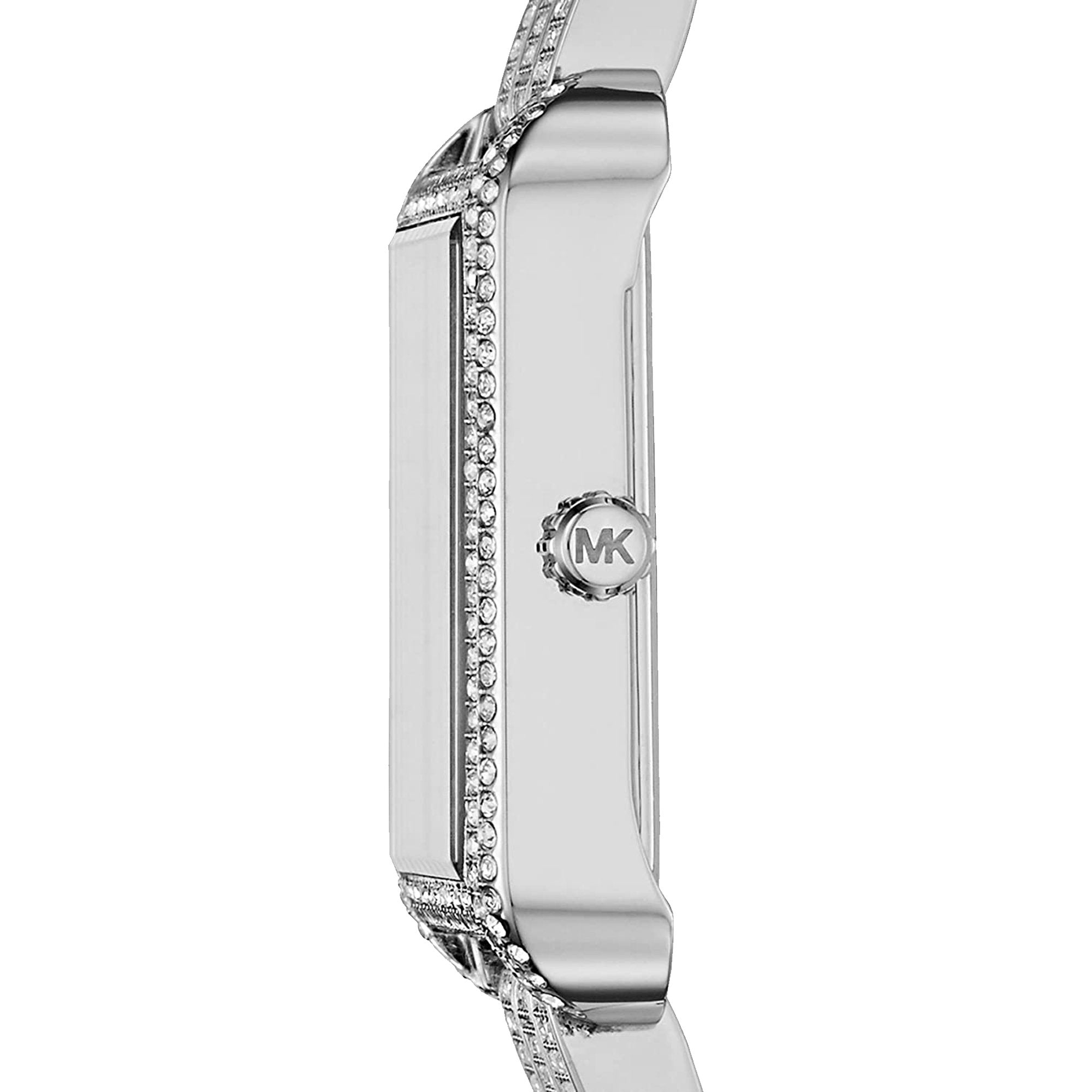 Michael Kors Square Lake Pave Silver Women's Watch - MK3662