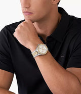 ساعة مايكل كورس رجالية ثنائية اللون - MK9150