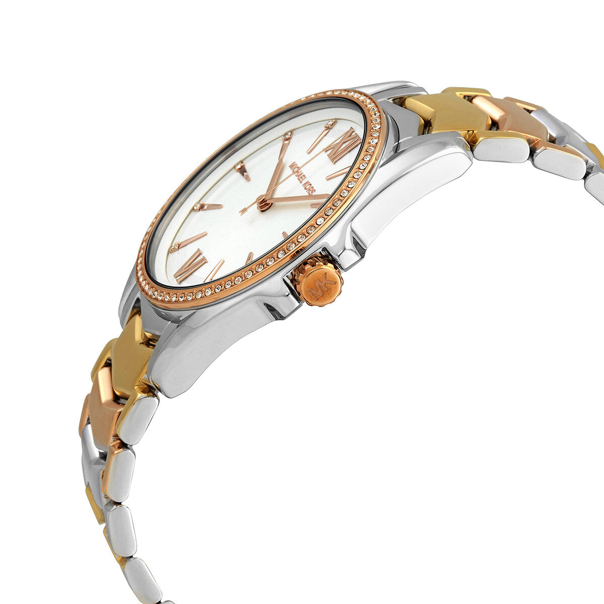 Michael Kors Whitney Crystal White Sunray Dial Ladies Watch MK6686