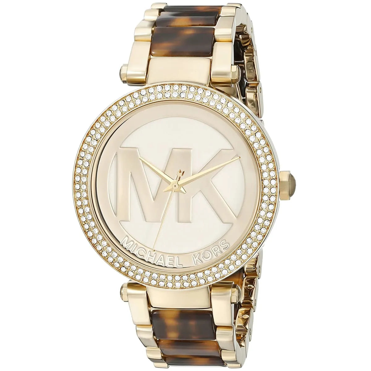 Michael Kors Parker Gold and Tortiose Acetate Women's Watch - MK6109