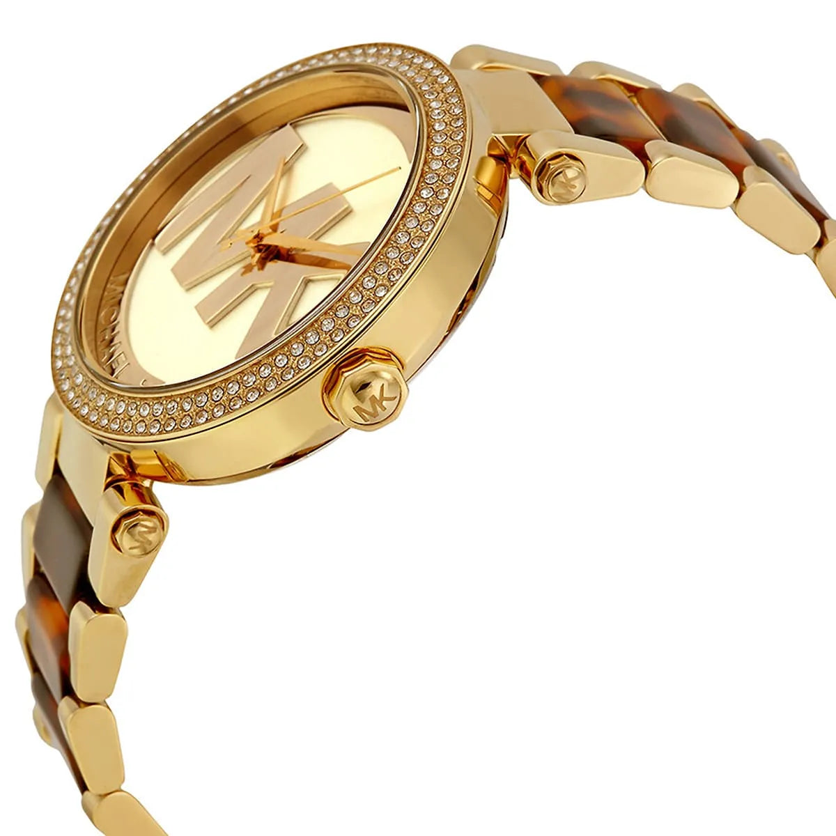 Michael Kors Parker Gold and Tortiose Acetate Women's Watch - MK6109
