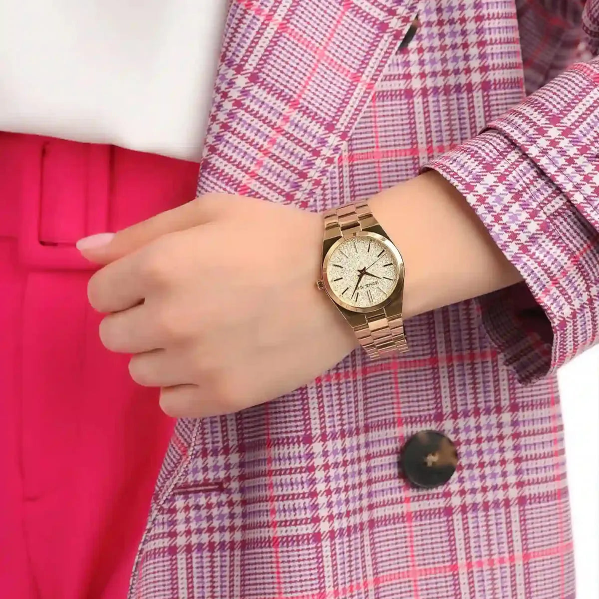 Michael Kors Channing Rose Gold Women's Watch - MK6624