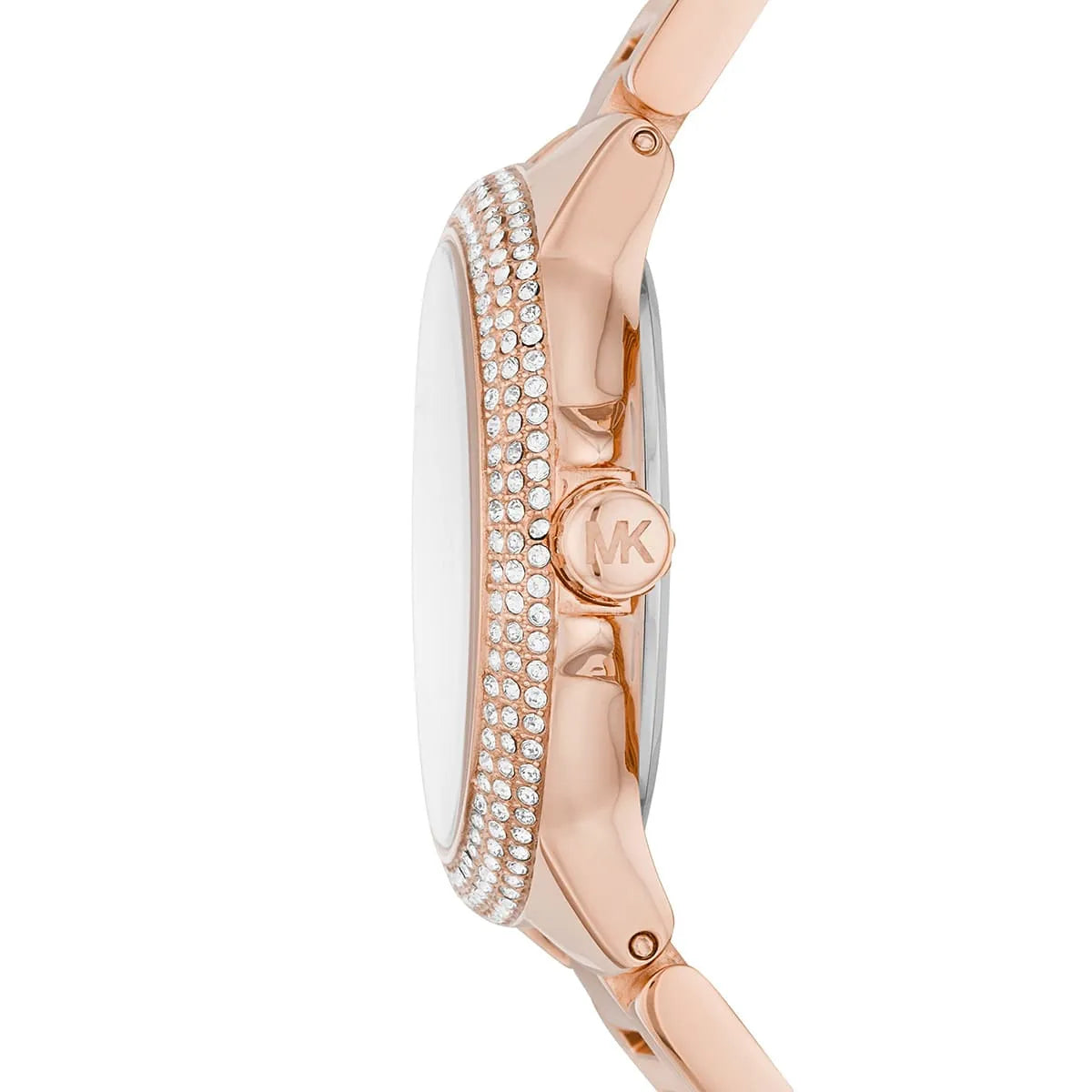 Michael Kors Camille Cronógrafo Cuarzo Cristal Esfera Blanca Reloj Mujer MK6845