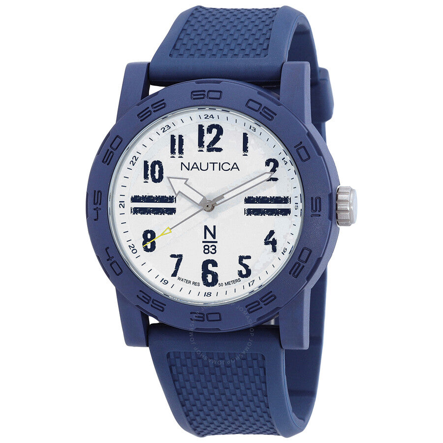 Nautica Ayia Triada Quartz White Dial Men's Watch NAPATS301 - The Watches Men & Co