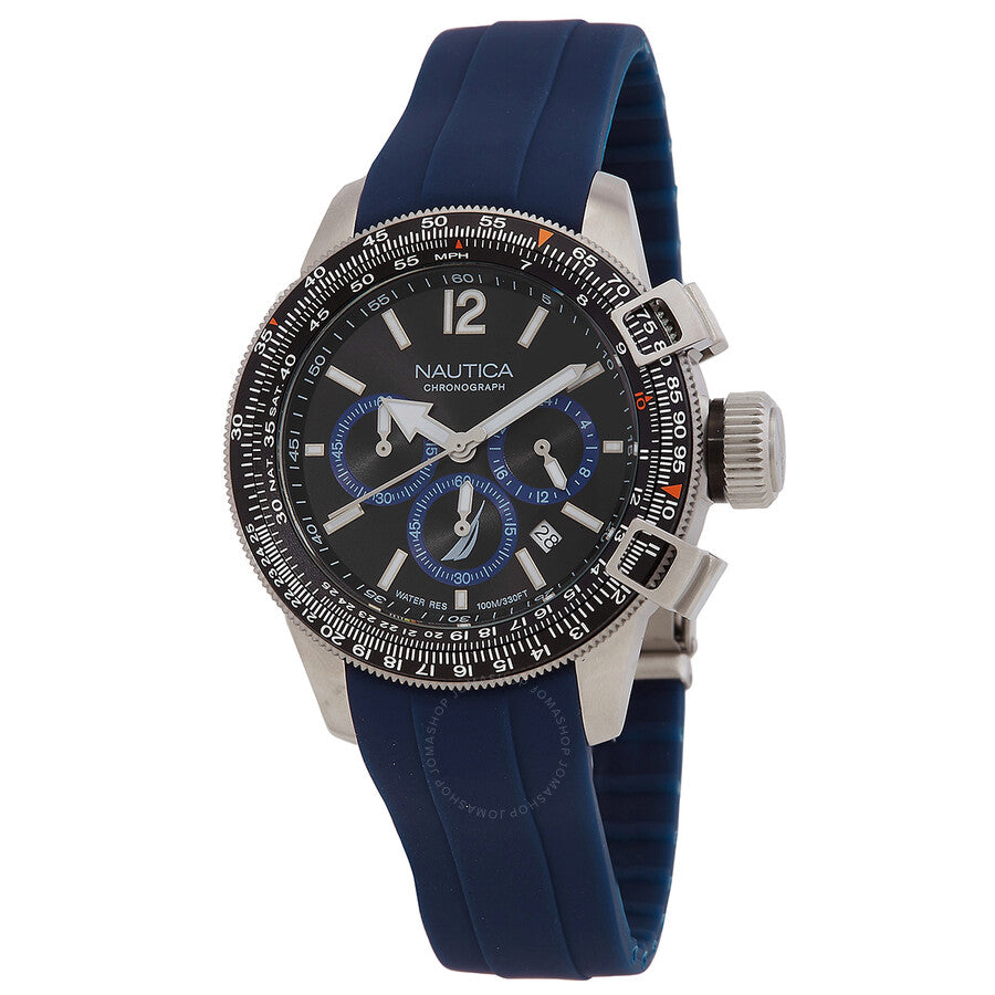 Nautica BFC Chronograph Quartz Black Dial Men's Watch NAPBFF101 - The Watches Men & Co