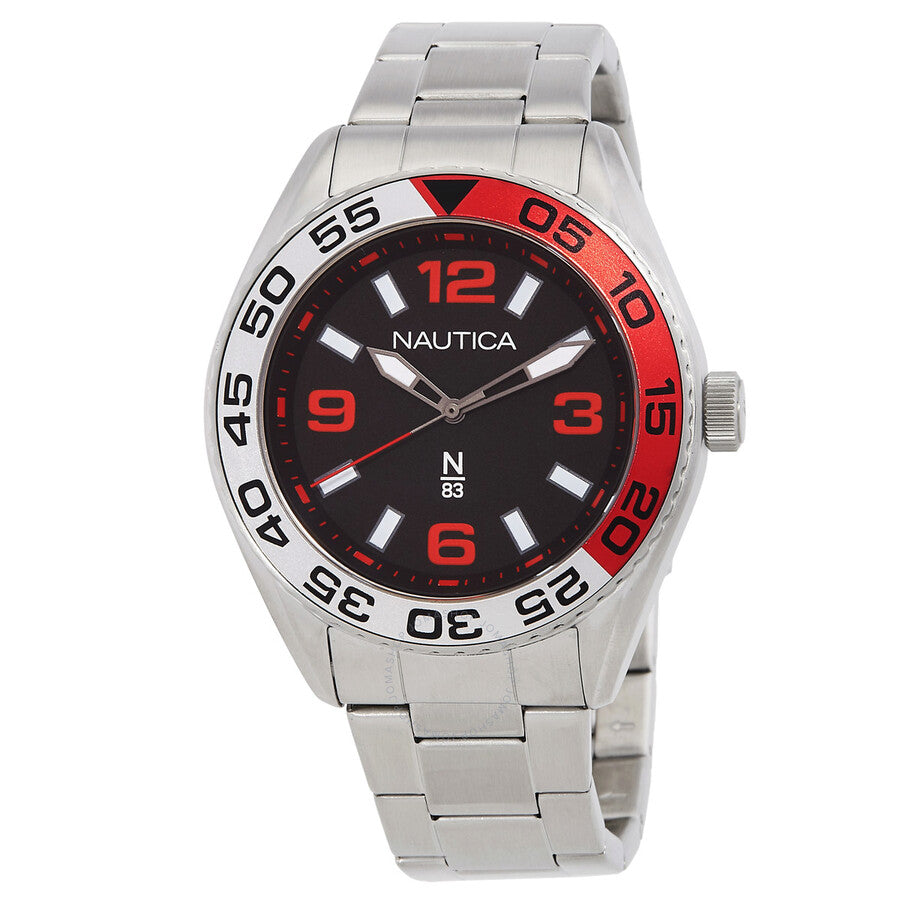 Nautica Finn World Black Dial Men's Watch NAPFWS306 - The Watches Men & Co