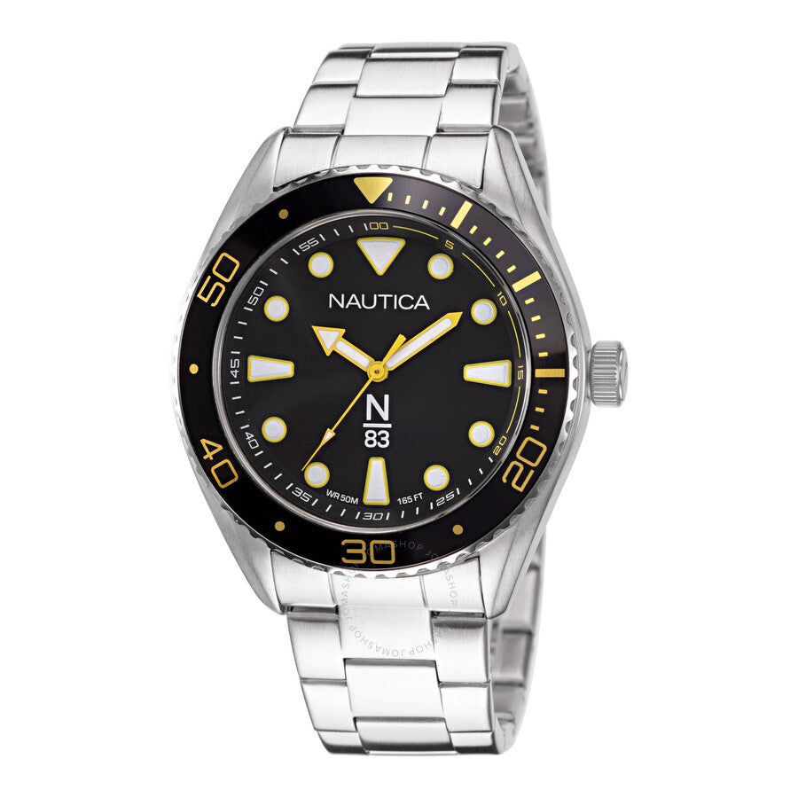 Nautica Finn World Quartz Black Dial Men's Watch NAPFWS223 - The Watches Men & Co