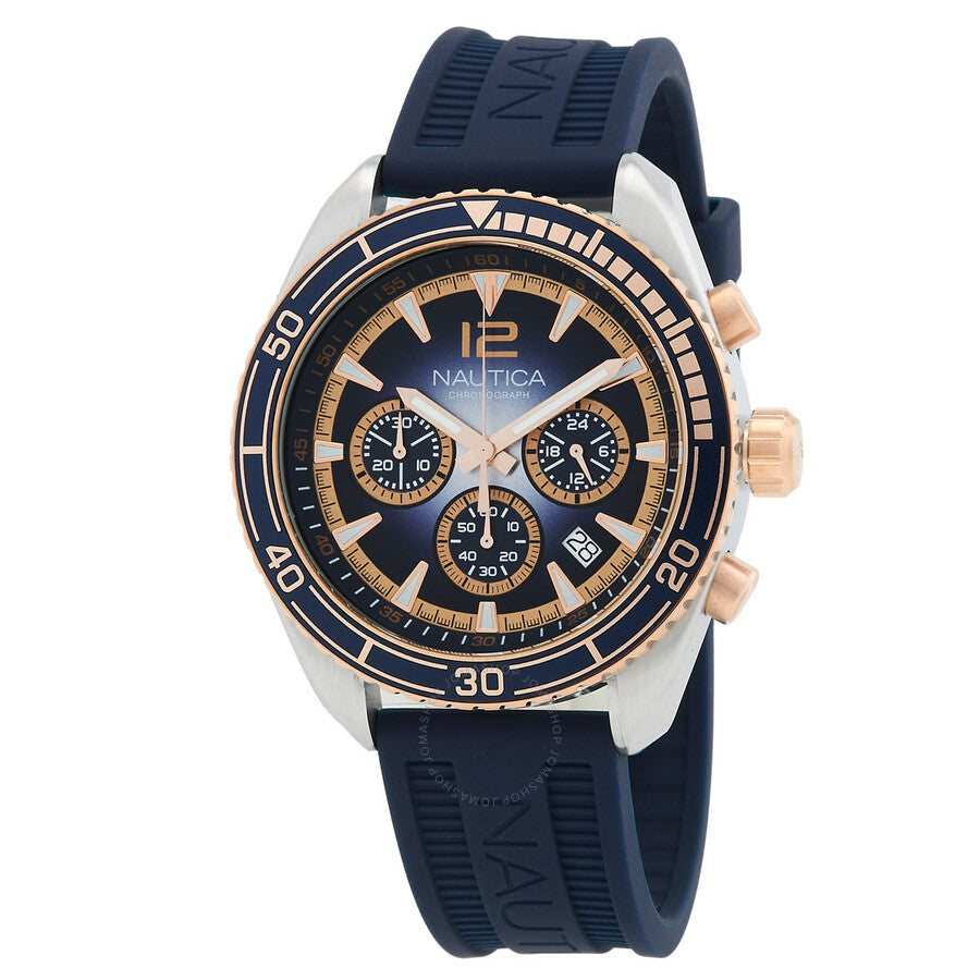 Nautica Key Biscane Chronograph Quartz Blue Dial Men's Watch NAPKBF301 - The Watches Men & Co