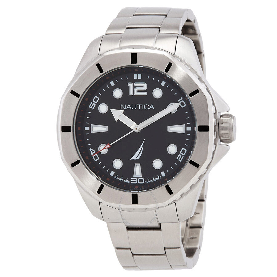 Nautica Koh May Bay Quartz Black Dial Men's Watch NAPKMF205 - The Watches Men & Co
