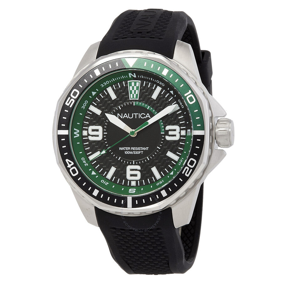 Nautica Koh May Bay Quartz Black Dial Men's Watch NAPKMF305 - The Watches Men & Co