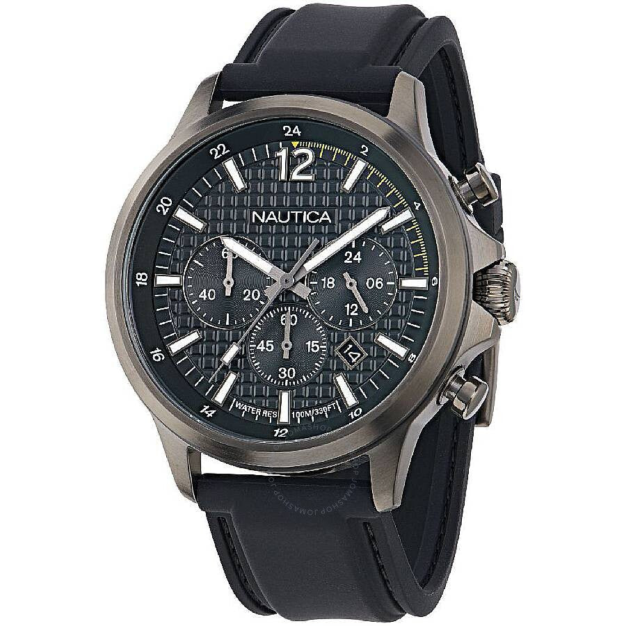 Nautica Nct Blue Ocean Chronograph Quartz Black Dial Men's Watch NAPBOF405 - The Watches Men & Co