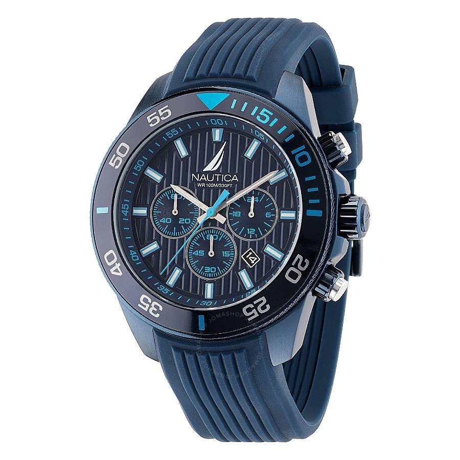 Nautica One Chronograph Quartz Blue Dial Men's Watch NAPNOS303 - The Watches Men & Co