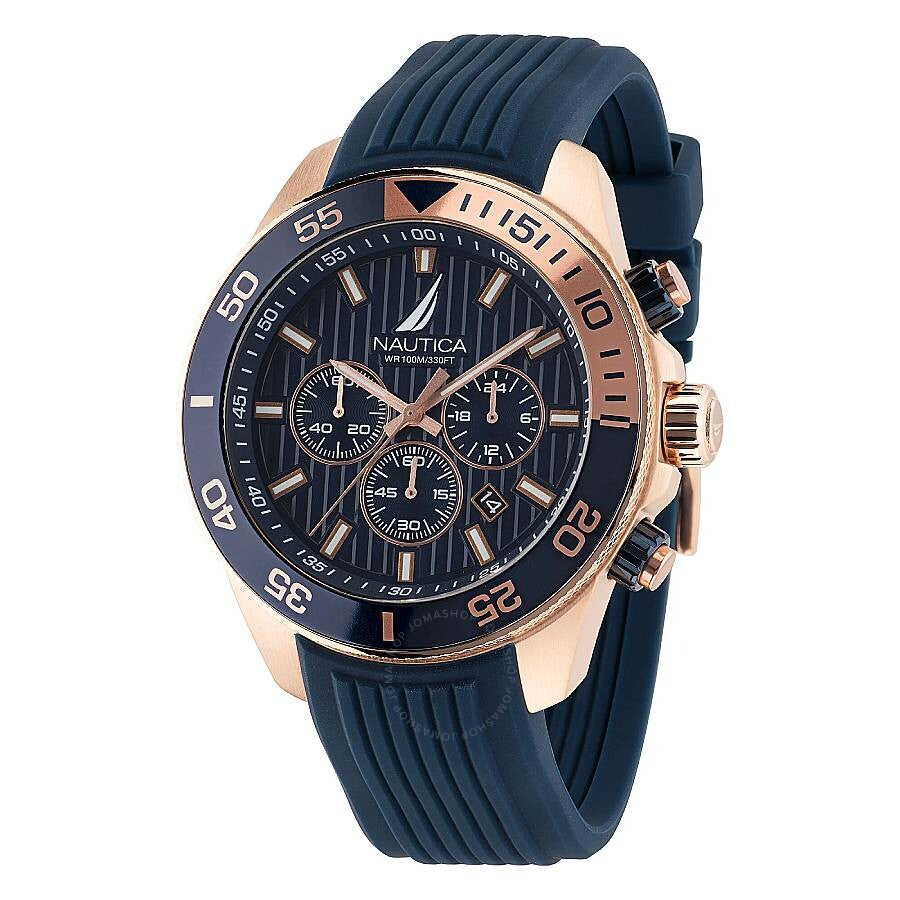 Nautica One Chronograph Quartz Blue Dial Men's Watch NAPNOS305 - The Watches Men & Co