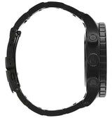 ساعة نيكسون 48-20 كرونو للرجال، مينا أسود، مطلية بالأيونات السوداء، A486-1320