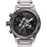 Reloj Nixon 51-30 Chrono Silver Gunmetal para hombre A083-1762
