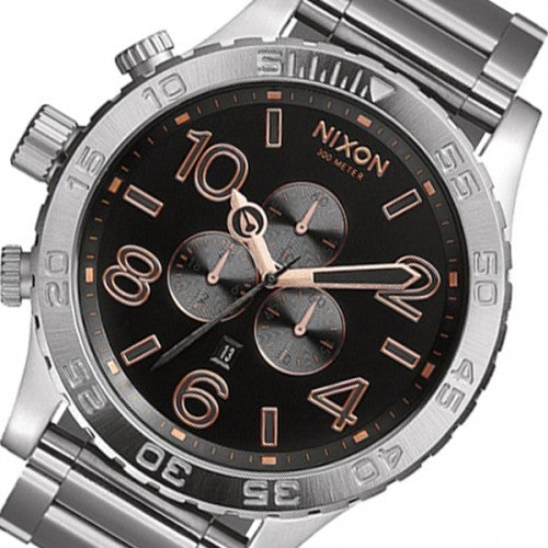 Nixon 51-30 Reloj para hombre con esfera en tono dorado rosa gris A083-2064