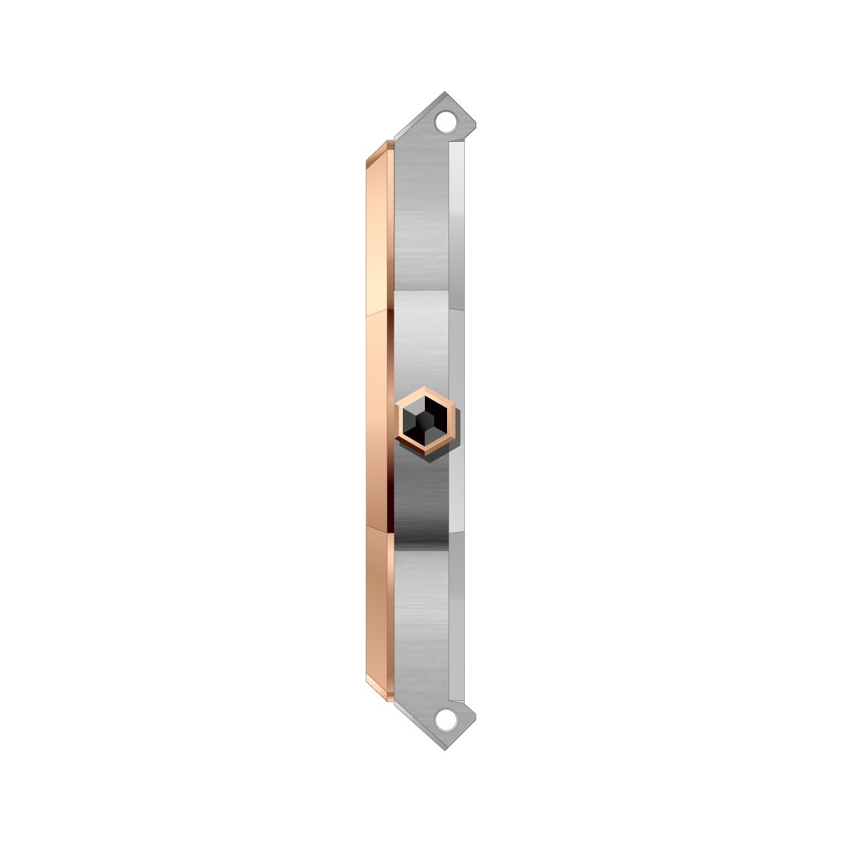 Noxbridge Revo two-tone watch side view showing octagonal case profile