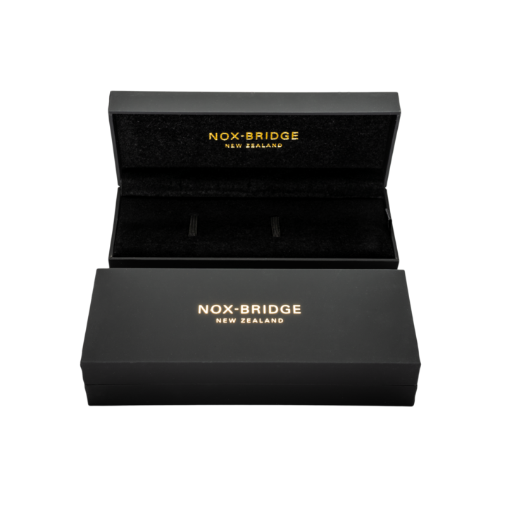 Noxbridge New Zealand branded black presentation box