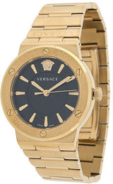 Versace Greca Black Dial Gold Steel Strap Watch for Women - VEVH00820 VEVH00820 - Image 2