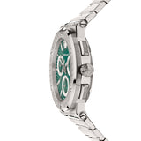 Versace Grace Chronograph Quartz Green Dial Silver Steel Strap Watch For Men - VEZ900121 VEZ900121 - Image 3