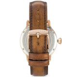 ساعة مازيراتي إيبوكا للرجال، مينا أزرق، سوار جلدي، لون بني، رقم الموديل R8851118001