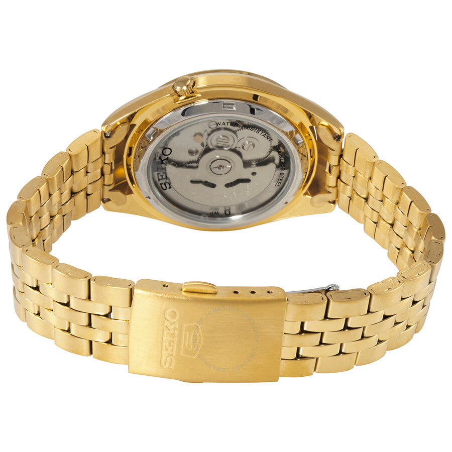 Seiko 5 Automatic Gold Dial Men's Watch SNKL38