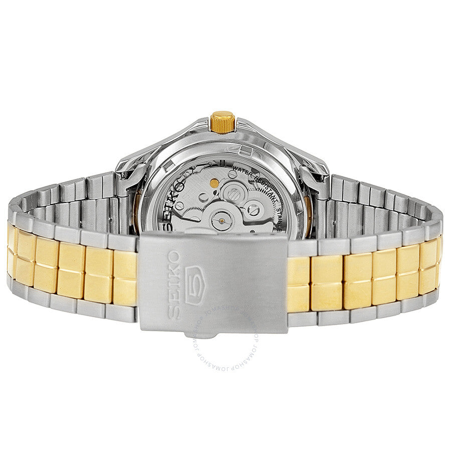 Seiko 5 Automatic Silver Dial Two-tone Men's Watch SNKK94 - Watches of America #3