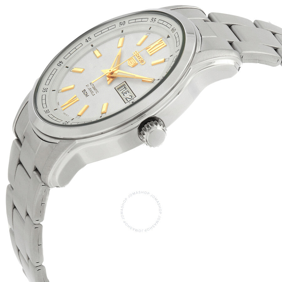 Seiko 5 Automatic White Dial Men's Watch SNKP15K1 - Watches of America #2
