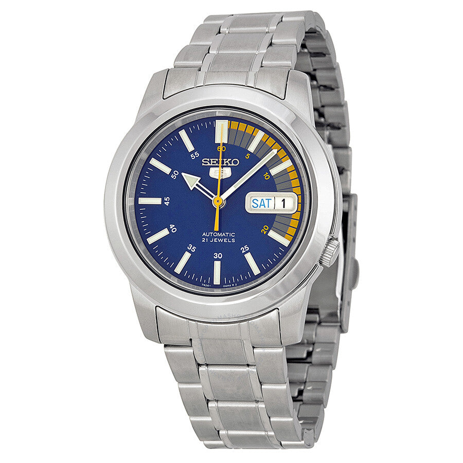 Seiko 5 Blue Automatic Blue Dial Men's Watch SNKK27 - The Watches Men & Co