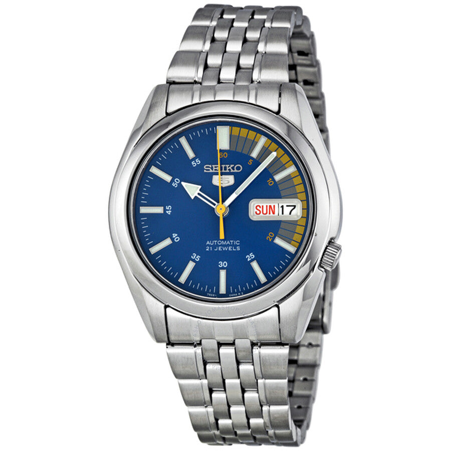 Seiko 5 Automatic Blue Dial Men's Watch SNK371 - Watches of America