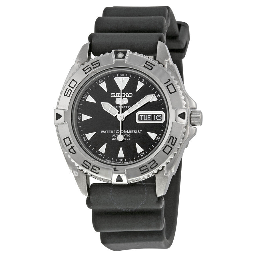 Seiko 5 Sports Automatic Black Dial Men's Watch SNZB33J2 - The Watches Men & Co