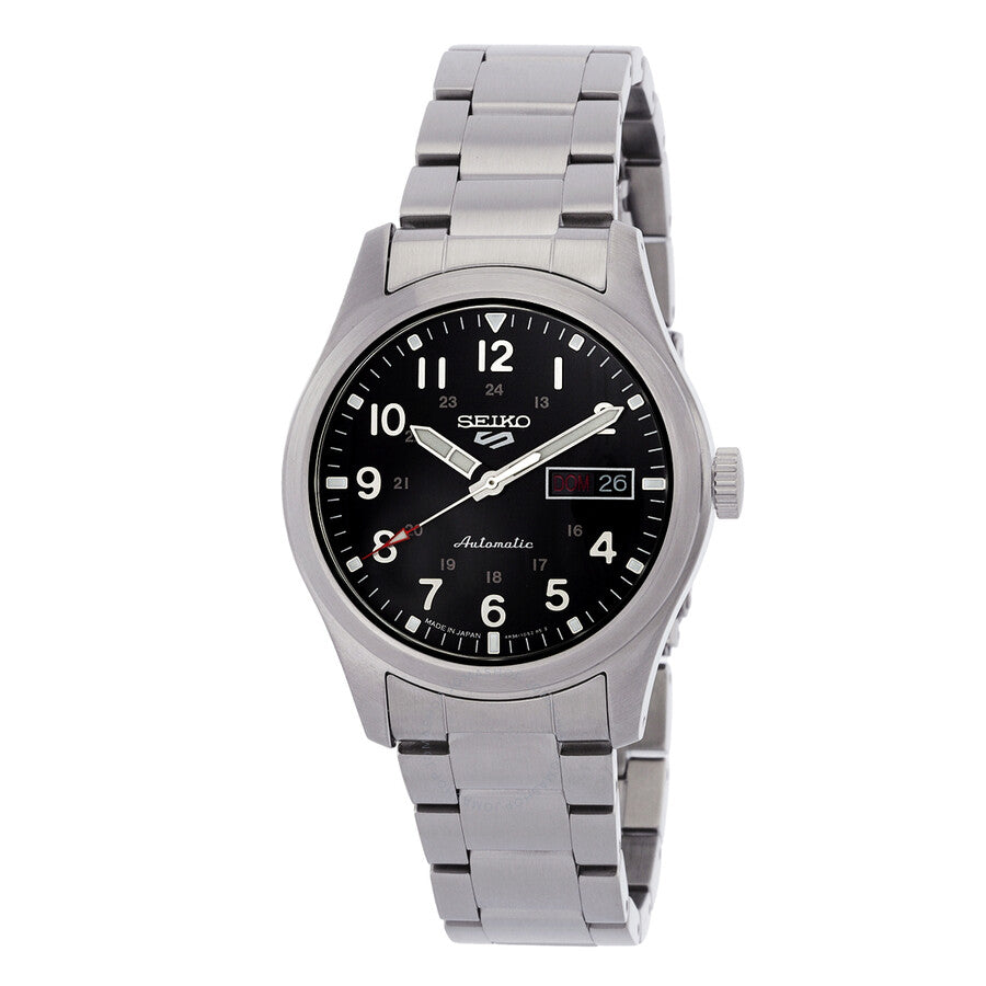 Seiko 5 Sports Automatic Black Dial Men's Watch SRPG27 - Watches of America