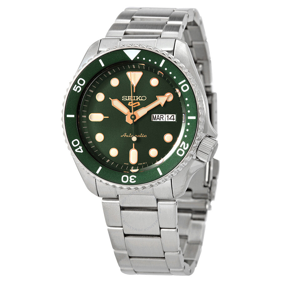 Seiko 5 Sports Automatic Green Dial Men's Watch SRPD63K1