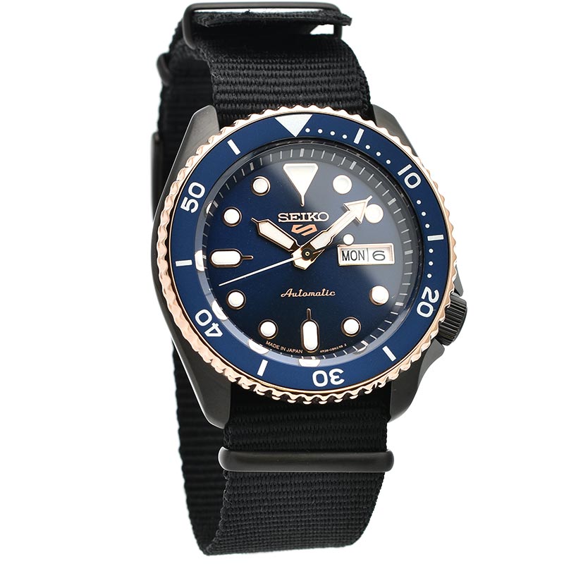 Seiko 5 Sports Black Men's Watch SBSA098