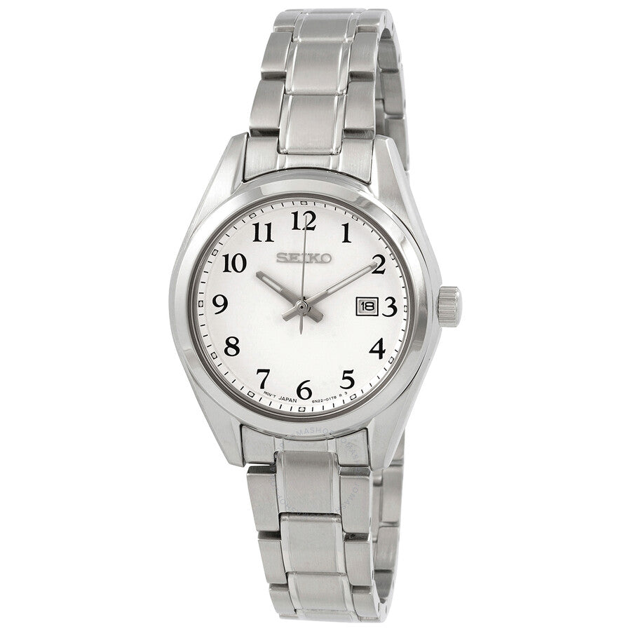 Seiko Core Quartz White Dial Ladies Watch SUR465P1