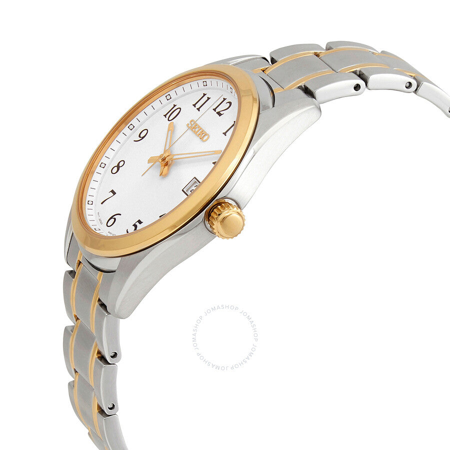 Seiko Core Quartz White Dial Men's Watch SUR460P1 - The Watches Men & Co #2