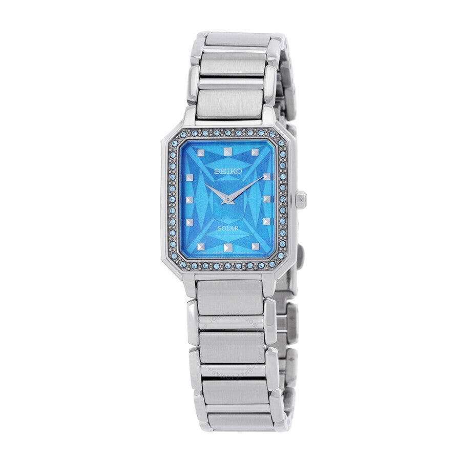 Seiko Essentials Crystal Blue Dial Ladies Watch SUP451P1 - The Watches Men & Co