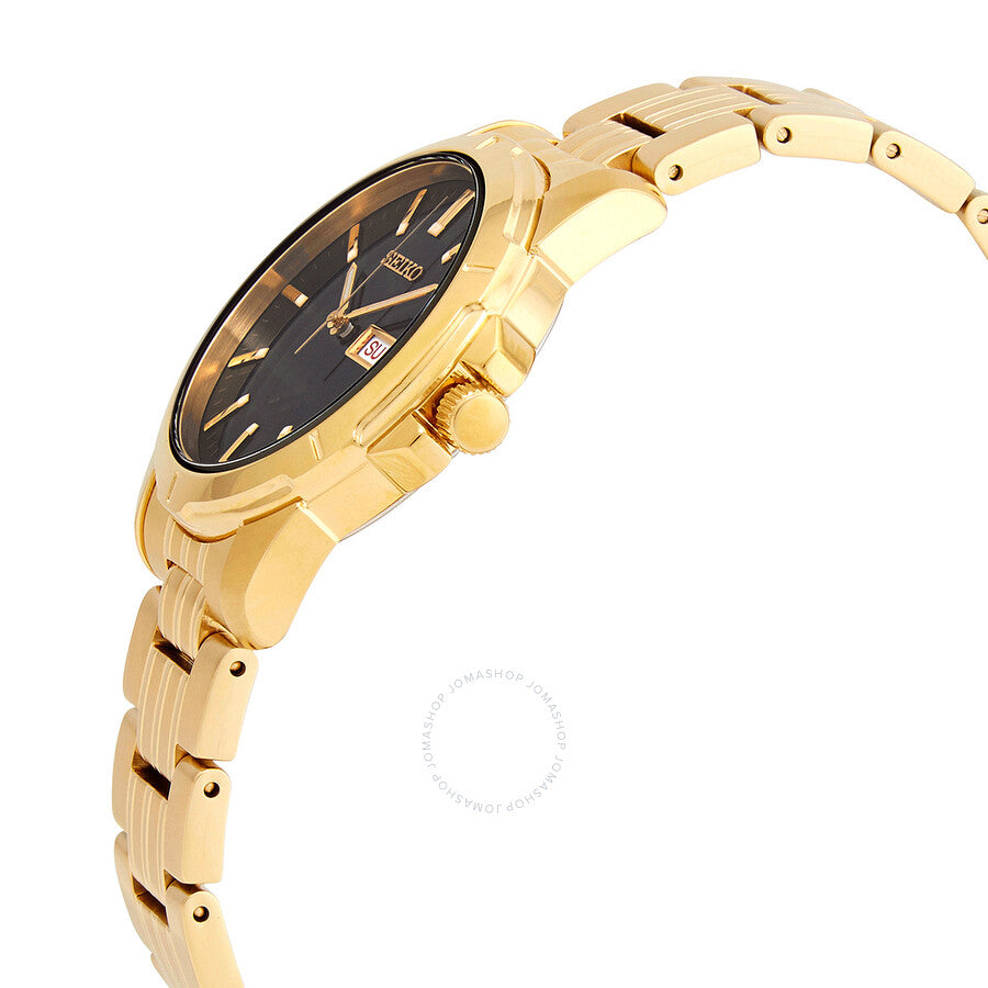 Seiko Essentials Quartz Black Dial Men's Watch SUR358