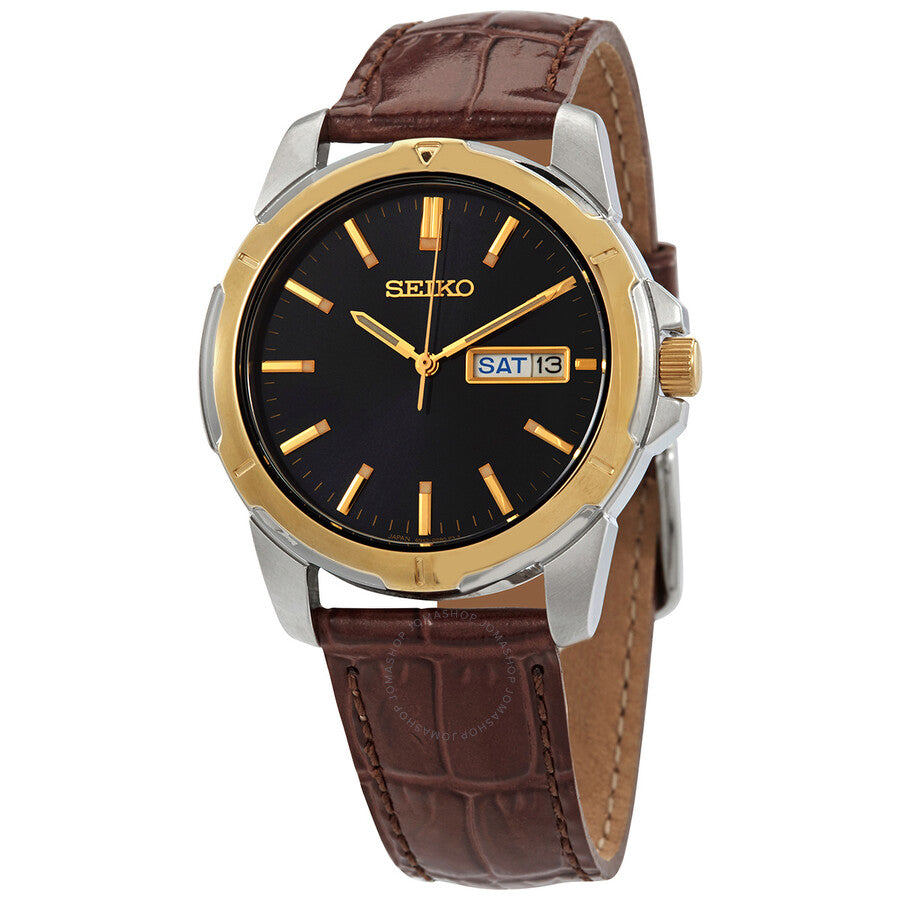 Seiko Essentials Quartz Black Dial Men's Watch SUR360