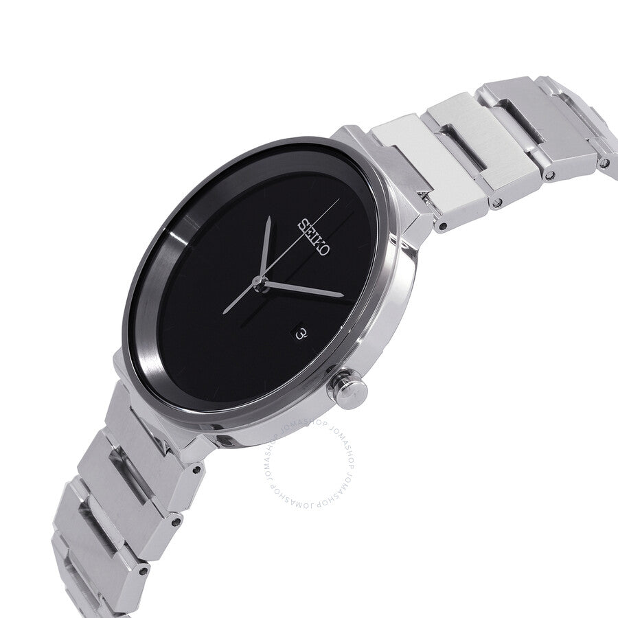 Seiko Essentials Quartz Black Dial Men's Watch SUR485