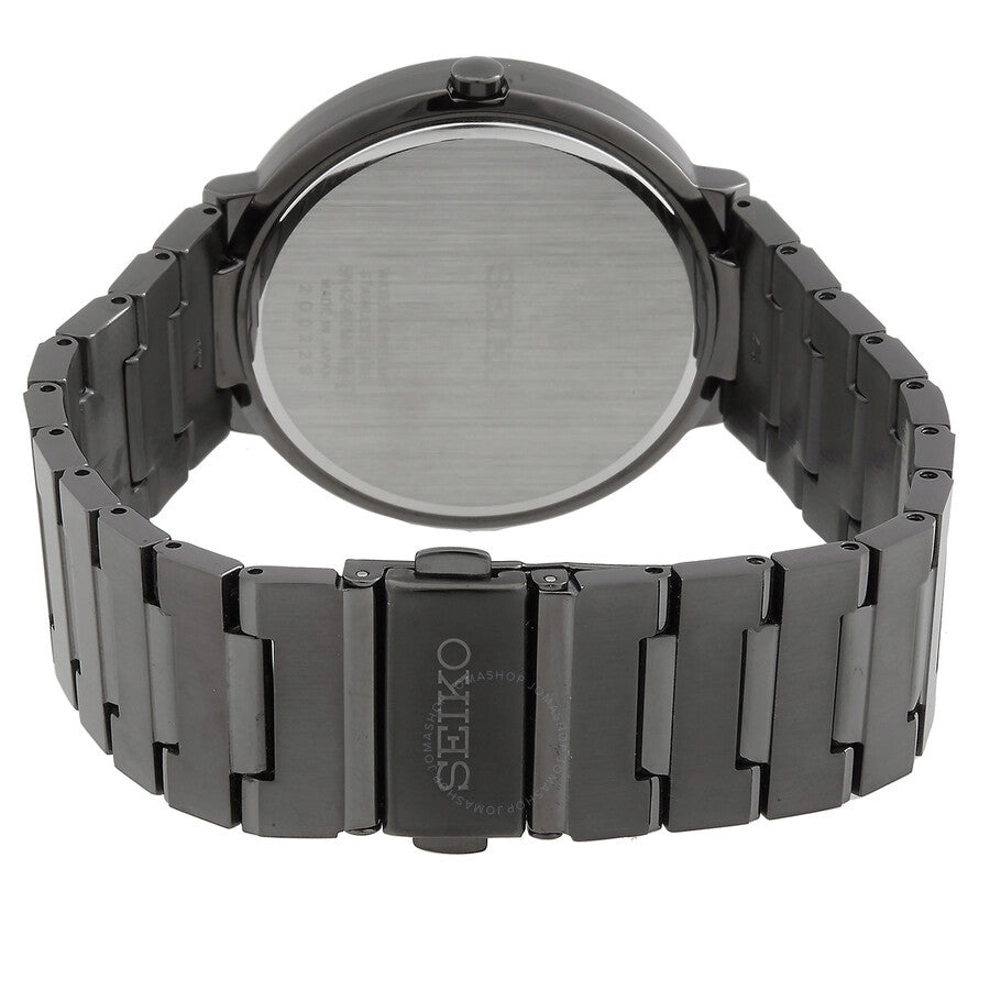 Seiko Essentials Quartz Black Sunray Dial Men's Watch SUR487