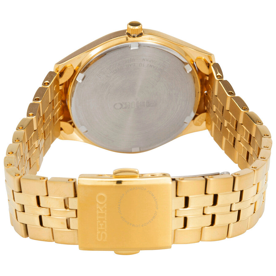 Seiko Essentials Quartz Gold Dial Men's Watch SUR434