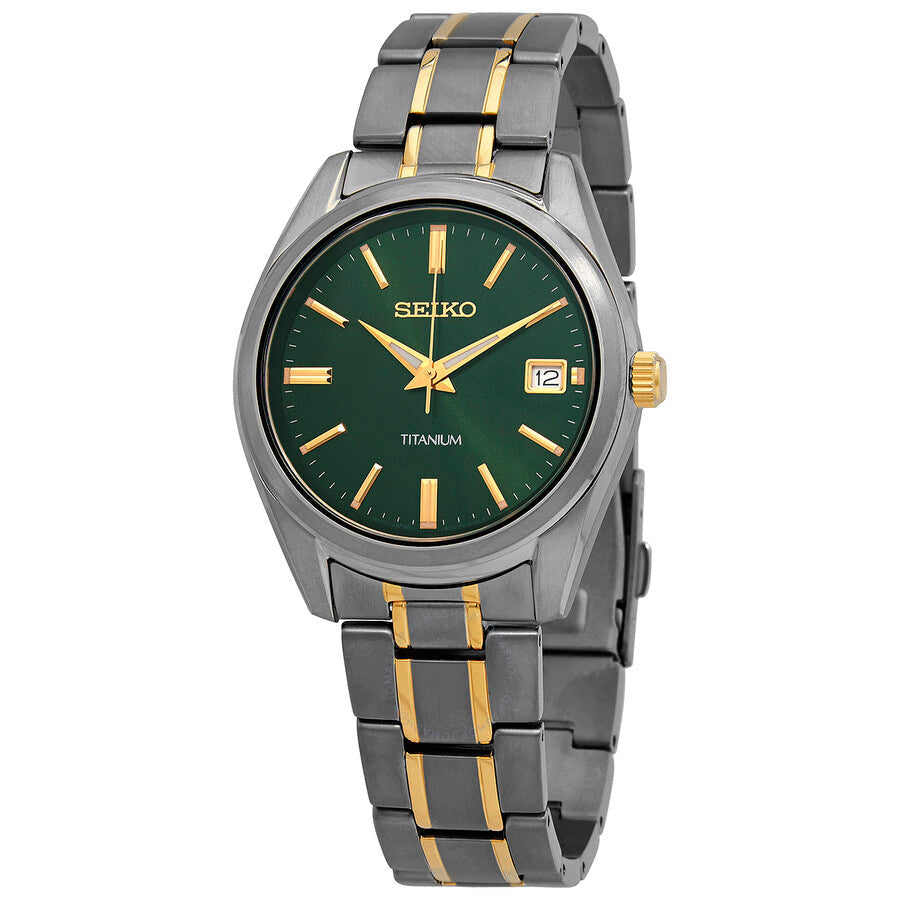 Seiko Essentials Quartz Green Dial Men's Watch SUR377