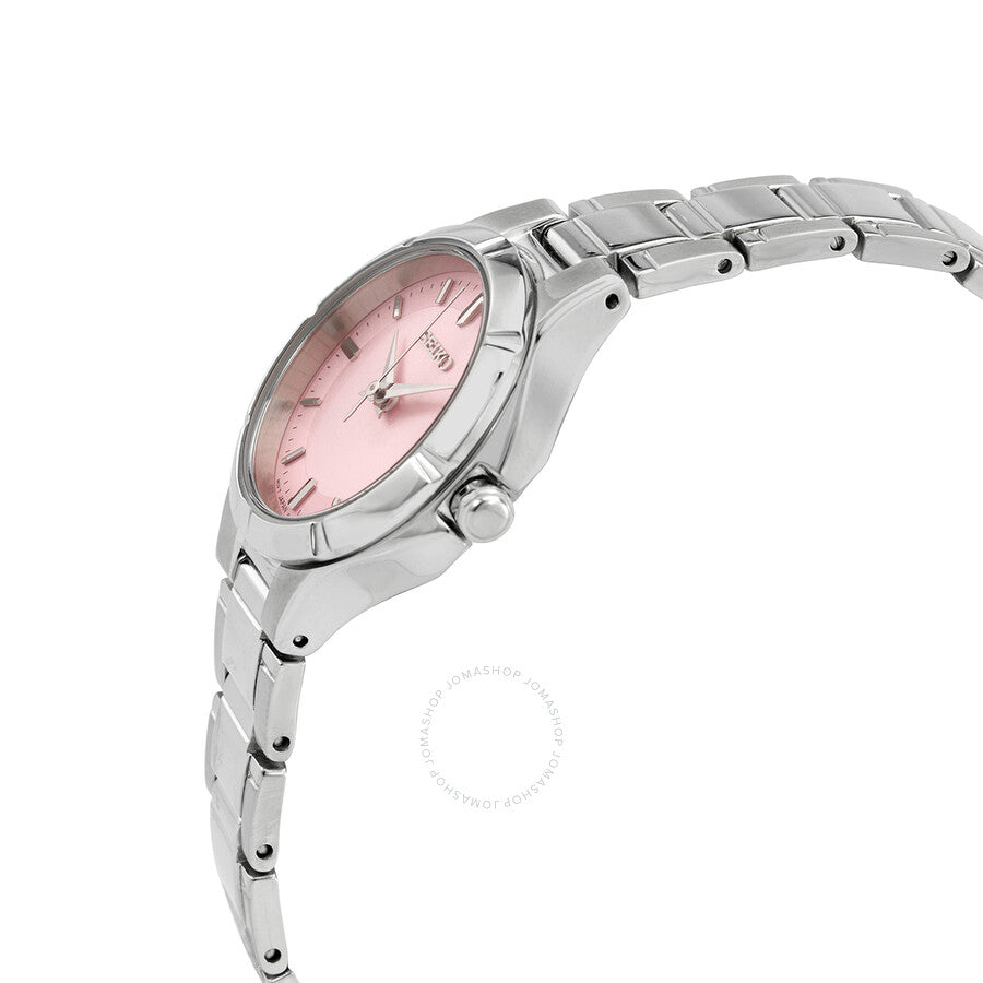 Seiko Essentials Quartz Pink Dial Ladies Watch SUR413