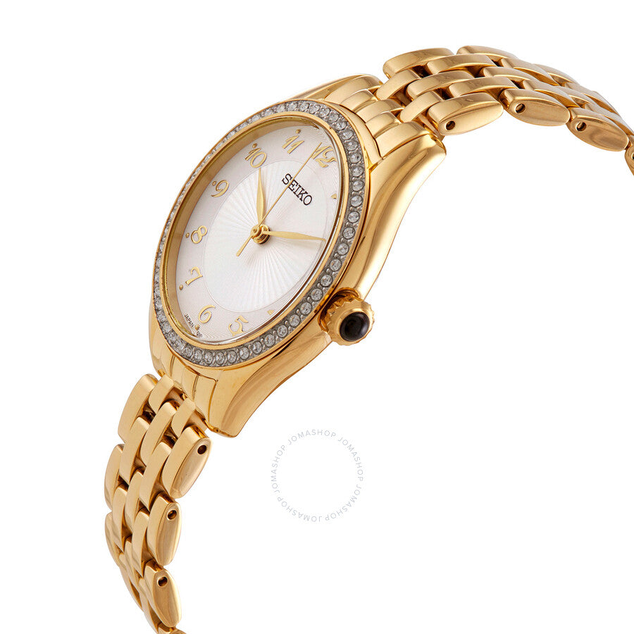 Seiko Essentials Quartz Silver Dial Ladies Watch SUR394