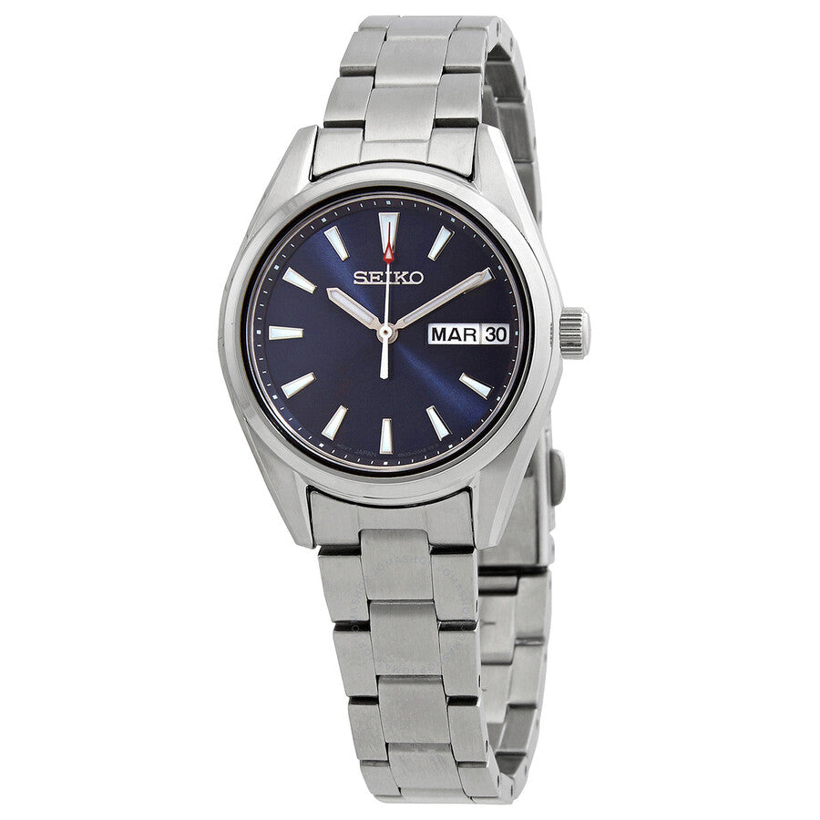 Seiko Neo Classic Quartz Blue Dial Ladies Watch SUR353P1 - The Watches Men & Co