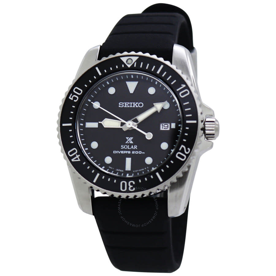 Seiko Prospex Quartz Black Dial Men's Watch SNE573 - Watches of America